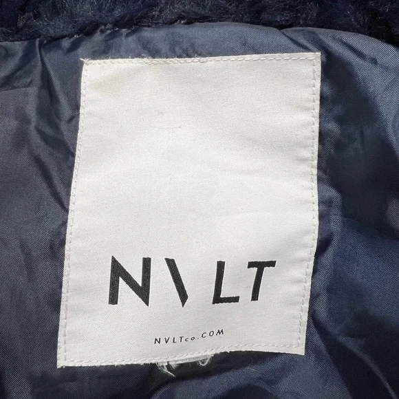 ANTHROPOLOGIE NVLT Navy Fur Vest - Picture 9 of 10